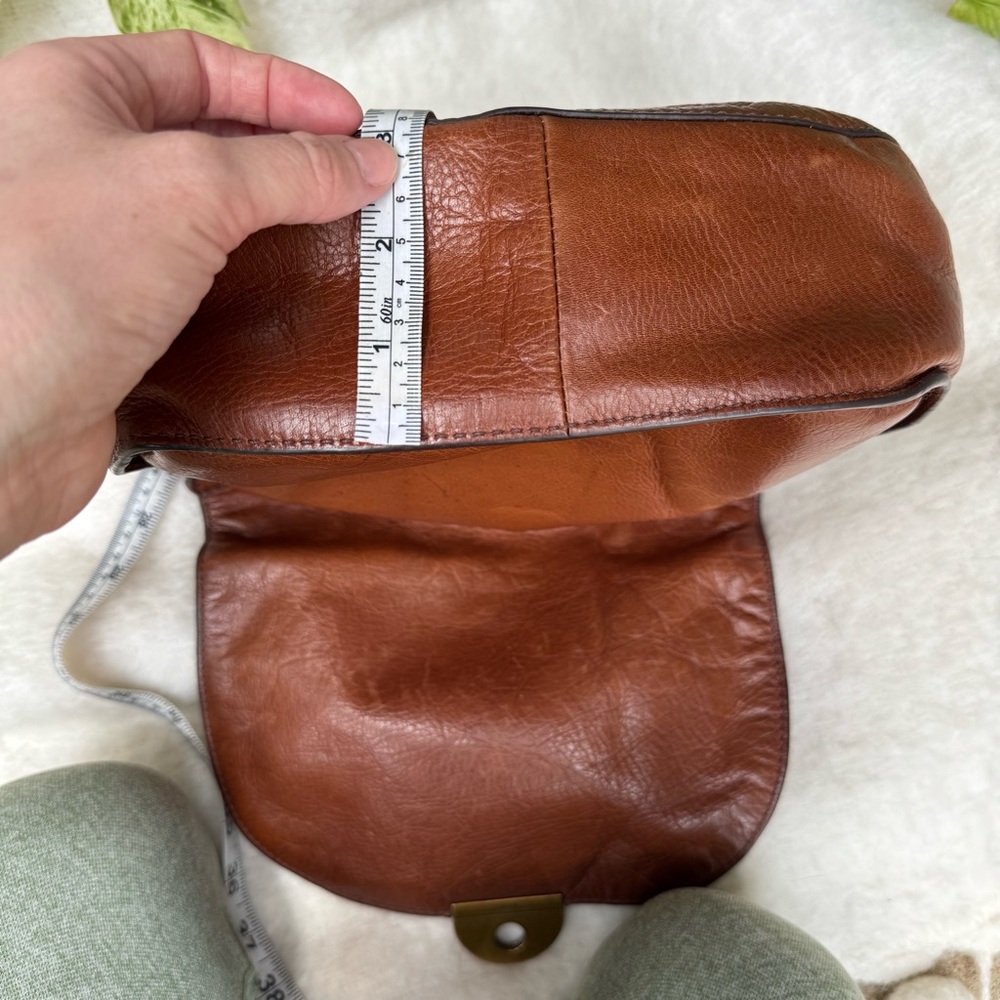 Fossil Emi Saddle Bag leather cross body messenger shoulder bag adjustable strap - Picture 11 of 16